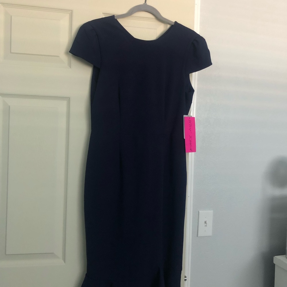 Betsey Johnson womens navy dress
